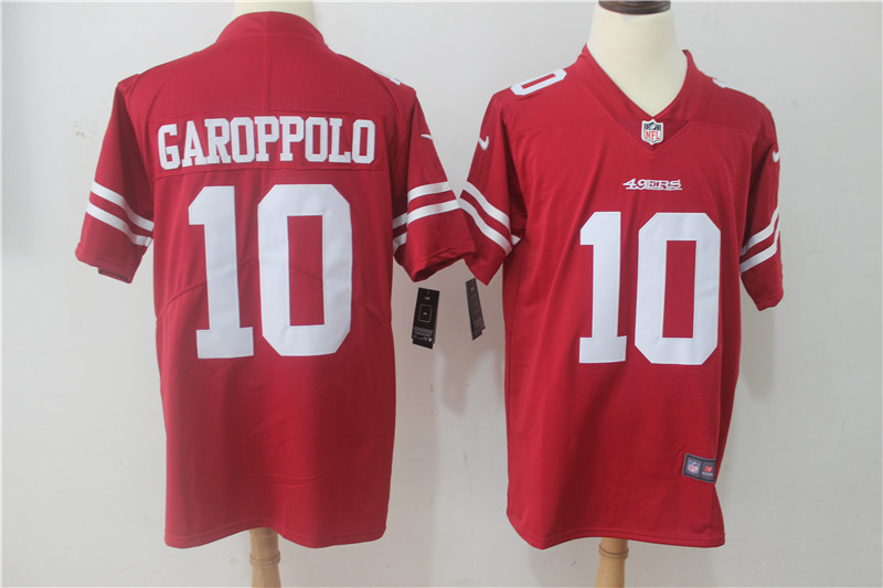 Men San Francisco 49ers #10 Garoppolo Red Nike Vapor Untouchable Limited NFL Jerseys->houston texans->NFL Jersey